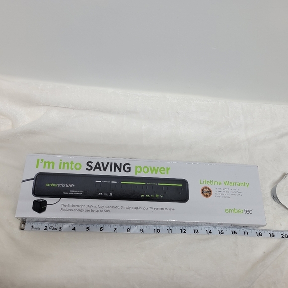 Surge protected Power Strip emberstrip 8 AV+ New in box - Picture 8 of 8